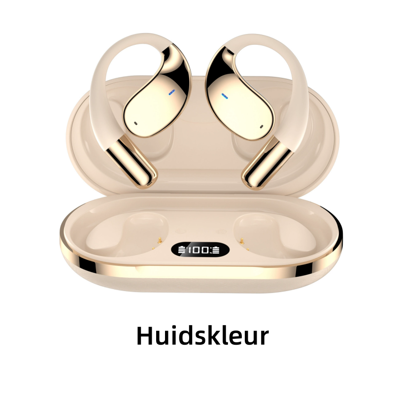 Wireless Open-Ear Earbuds with LED Display