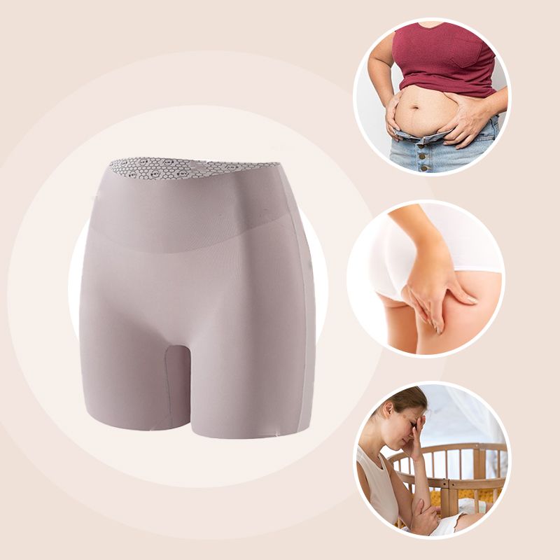 Women's High-Waisted Ice Silk Tummy Control and Butt Lift Underwear