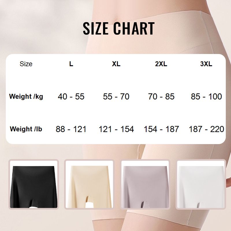 Women's High-Waisted Ice Silk Tummy Control and Butt Lift Underwear