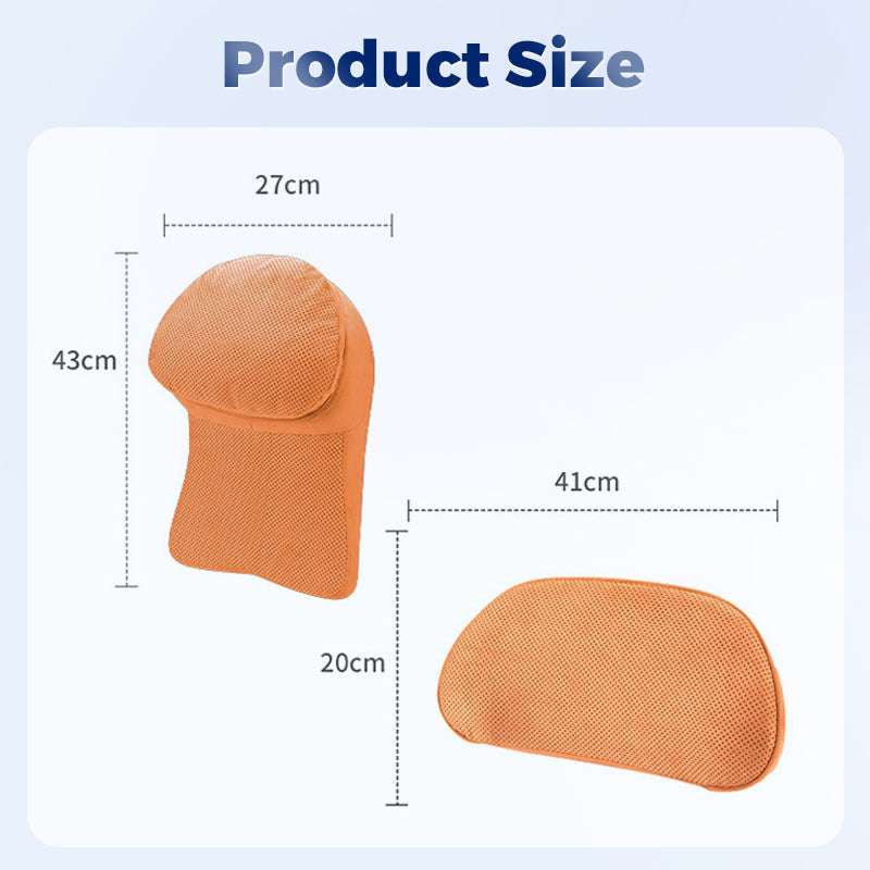 Comfortable Car Headrest & Lumbar Pillow