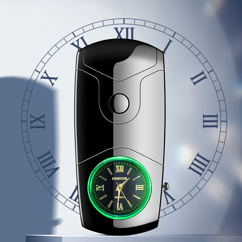Quartz Watch Dual Electric Arc Lighter