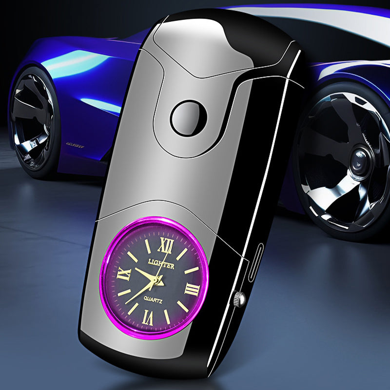 Quartz Watch Dual Electric Arc Lighter