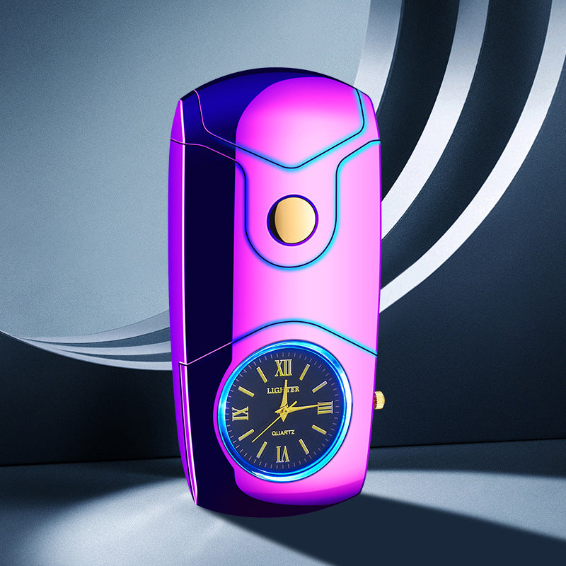 Quartz Watch Dual Electric Arc Lighter