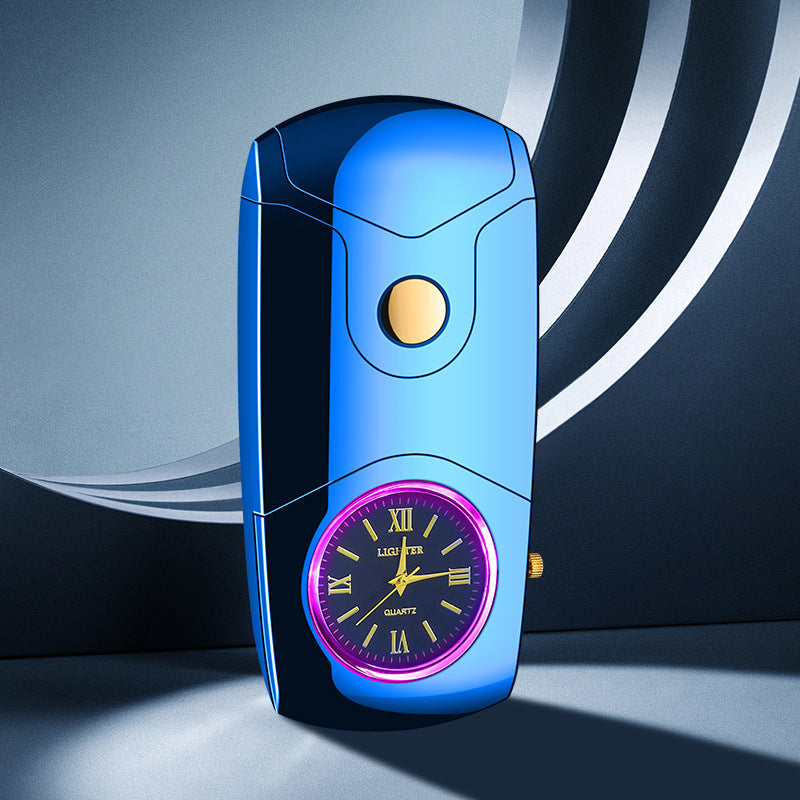 Quartz Watch Dual Electric Arc Lighter