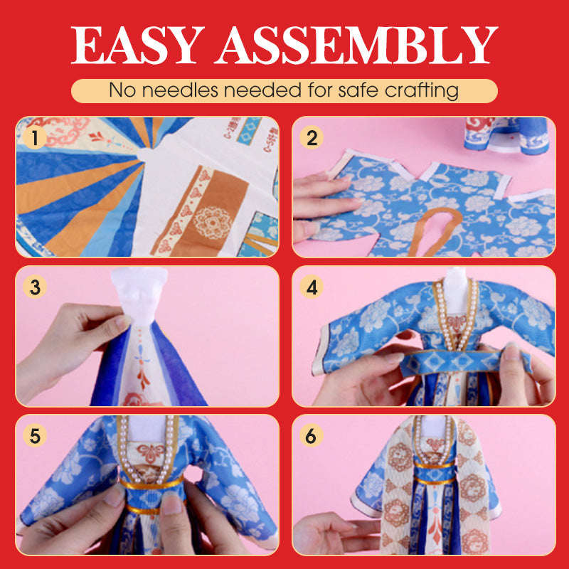 DIY Traditional Chinese Clothing Toy Kit for Kids