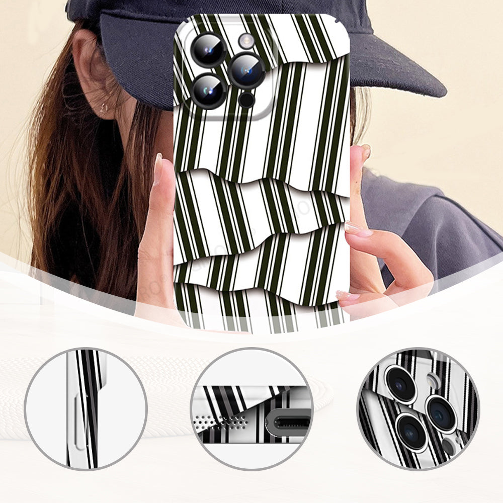 Irregular Stripe Filigree iPhone Creative Case