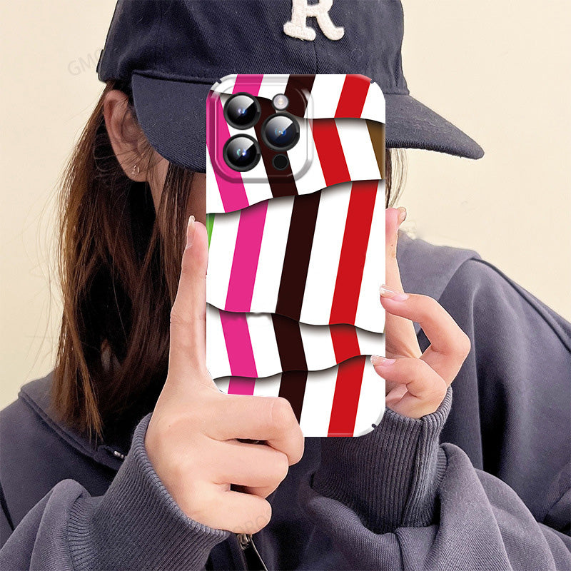 Irregular Stripe Filigree iPhone Creative Case