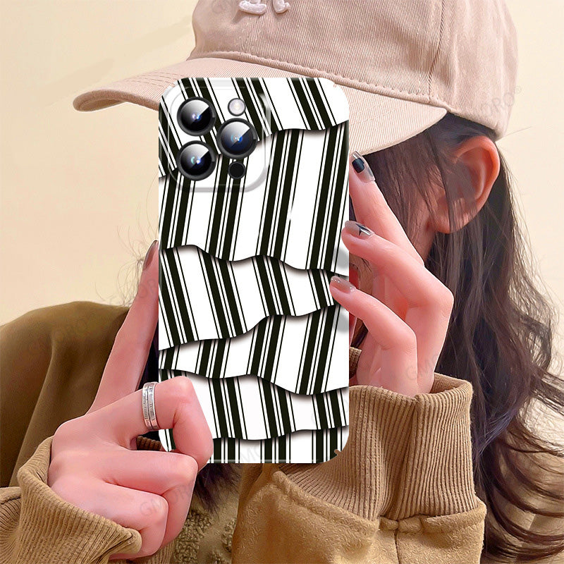 Irregular Stripe Filigree iPhone Creative Case