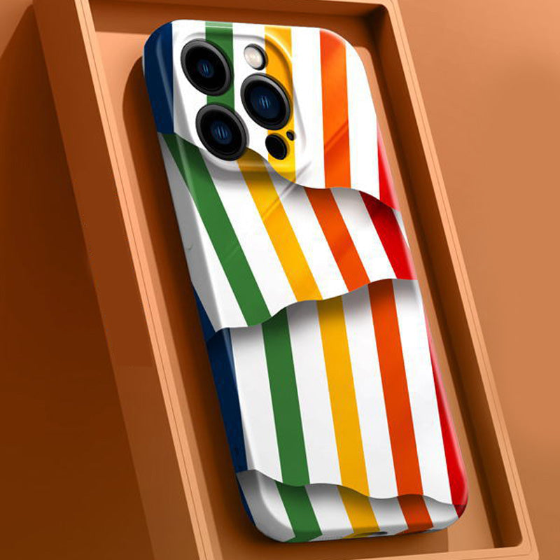 Irregular Stripe Filigree iPhone Creative Case