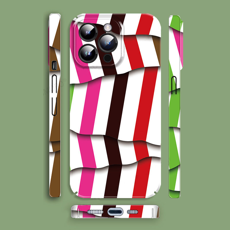 Irregular Stripe Filigree iPhone Creative Case