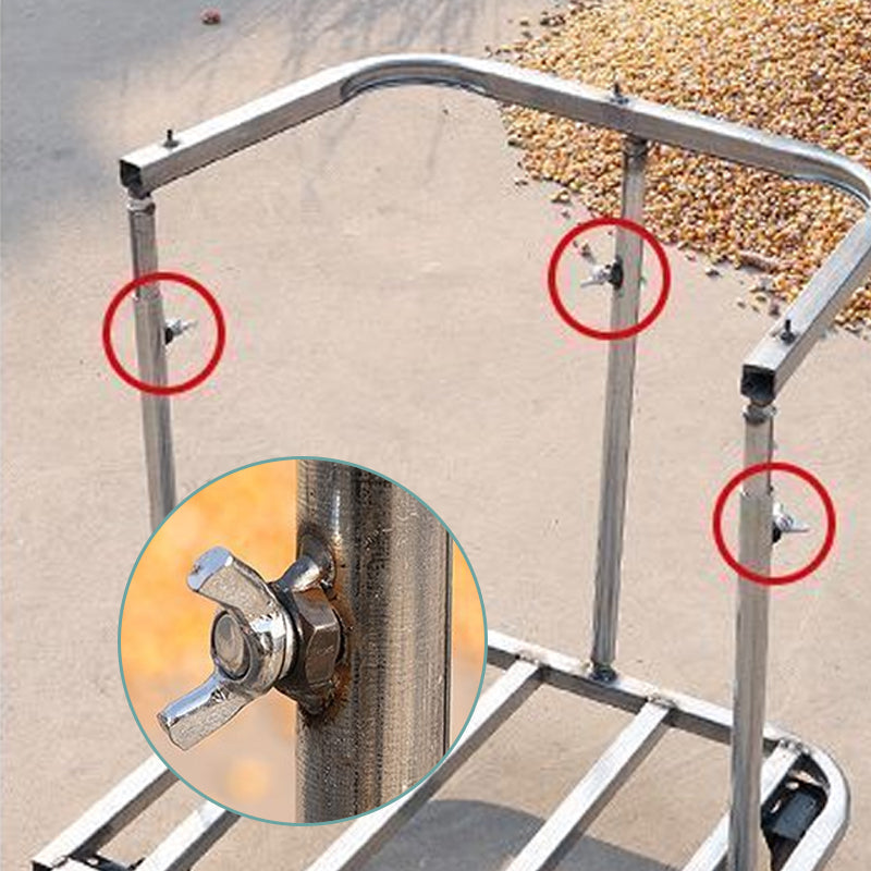 Soporte para bolsas de basura ajustable con ruedas giratorias