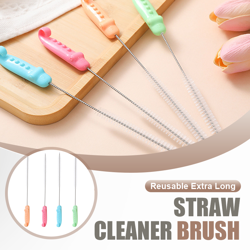 Reusable Extra Long Straw Cleaner Brush