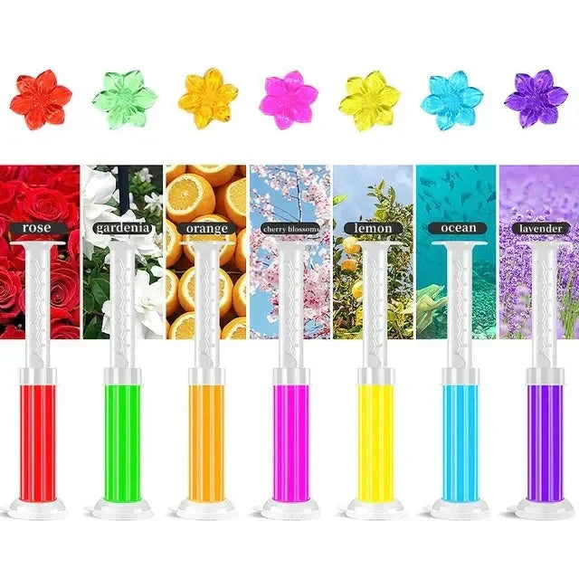 Flower Aromatic Toilet Bowl Cleaner Gel for Deodorizing and Disinfecting