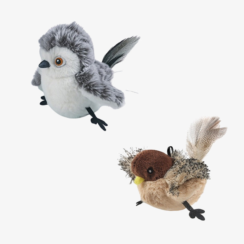 Fun Simulation Bird-Style Cat Toy with Intelligent Touch Sensor Sound