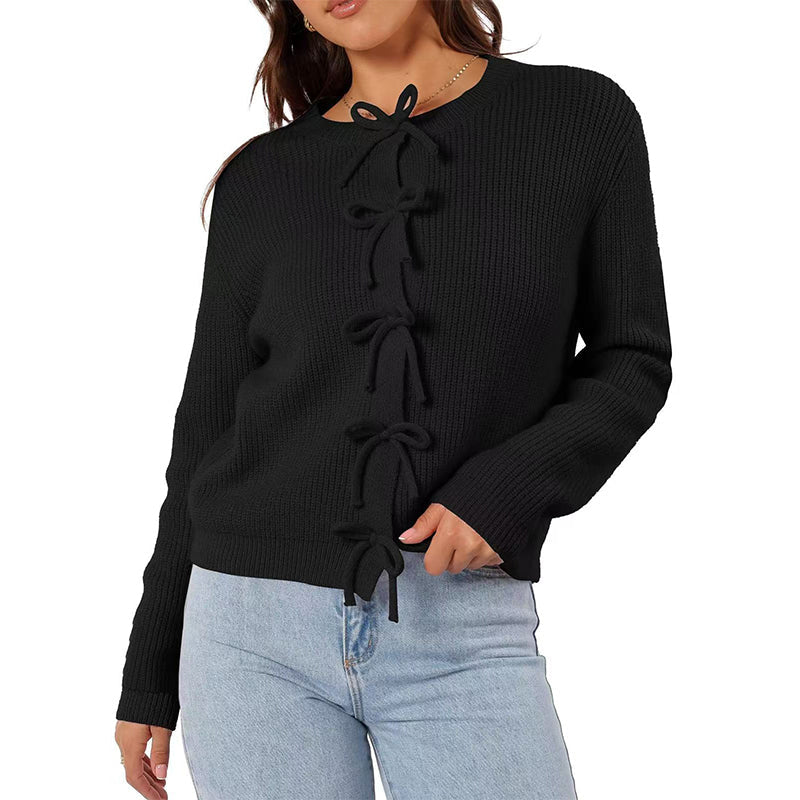 Women's Sweet & Soft Bow Knit Cardigan