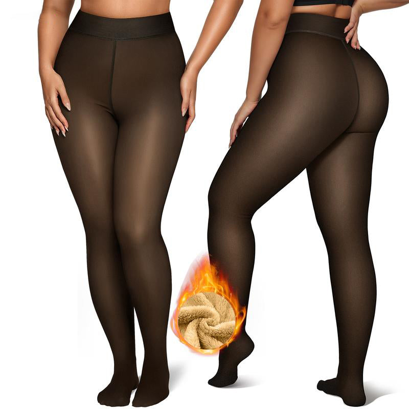 🍂The Original Magic Fleece Lined Leggings Sheer Fake Translucent Pantyhose