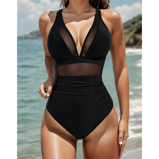 🏖️ 🏖️ Pre-Summer Sale 55% OFF🏝️Mesh Tummy Control Swimsuit