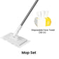 🏆#1 Best Seller ⏰💕🌟Flat Mop with Stainless Steel Handle, come with Reusable Washable Mop Cloths