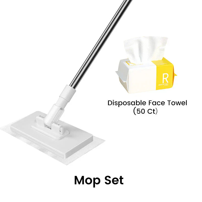 🏆#1 Best Seller ⏰💕🌟Flat Mop with Stainless Steel Handle, come with Reusable Washable Mop Cloths