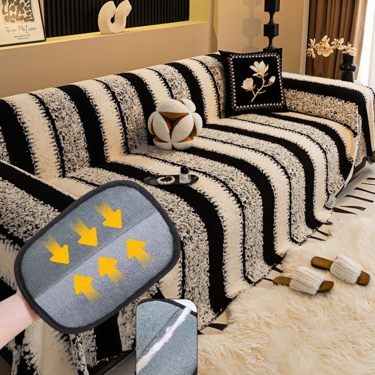 ⚡30K+ SOLD! ⚡Soft Plush Non-Slip Couch Cover
