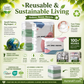 No-Pump Large Vacuum Storage Compression Bags