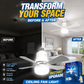 🏆LAST DAY SALE 50% OFF🔥SmartBreez™ 40W LED Ceiling Fan Light – 20.5” Ultra-Quiet with Remote 🎯 | E27 + FREE B22 Adapter 🔌 | For Bedroom 😴, Kitchen 👩‍🍳 & Garage 🛠️ – UK Ready! 🇬🇧