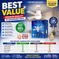 🏆LAST DAY SALE 50% OFF🔥SmartBreez™ 40W LED Ceiling Fan Light – 20.5” Ultra-Quiet with Remote 🎯 | E27 + FREE B22 Adapter 🔌 | For Bedroom 😴, Kitchen 👩‍🍳 & Garage 🛠️ – UK Ready! 🇬🇧