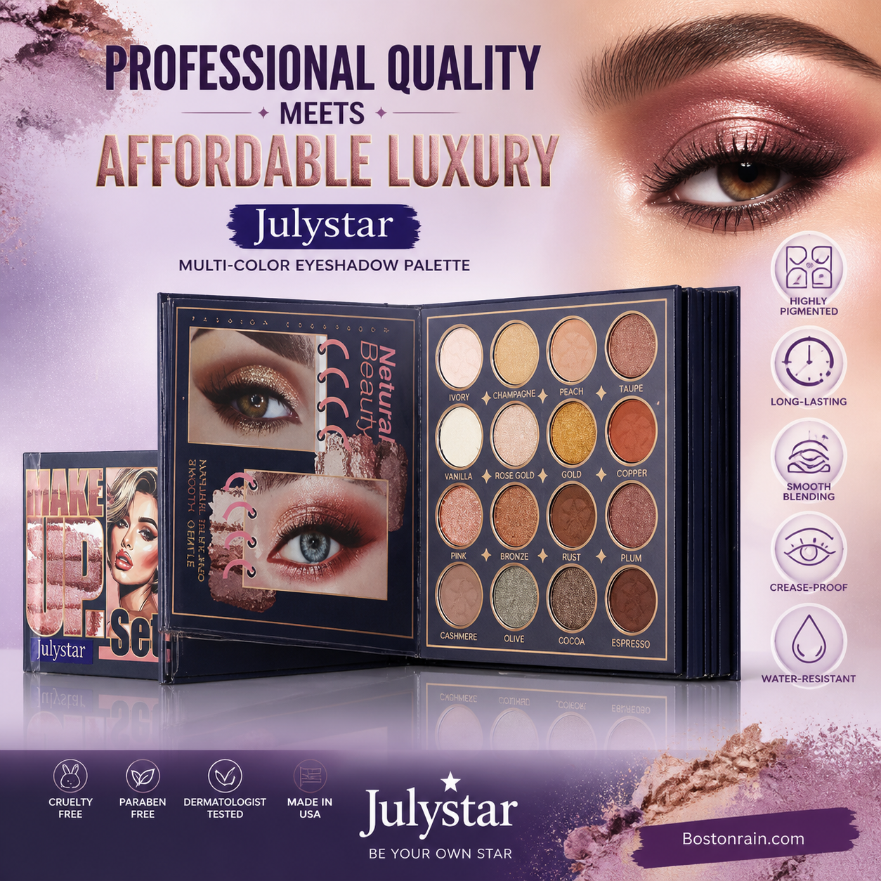 67-Shade Compact Multi-Color Eyeshadow Palette
