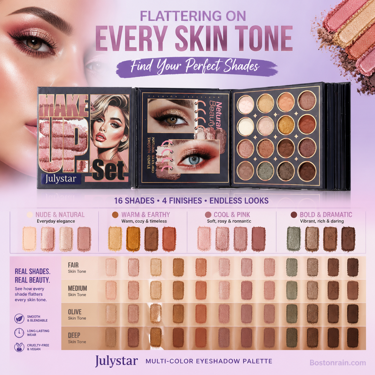 67-Shade Compact Multi-Color Eyeshadow Palette