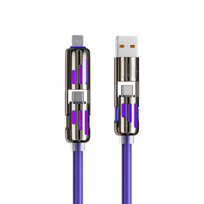 ⚡4-in-1 USB Charging Cable fast charging MAX 240W (With Box)⚡