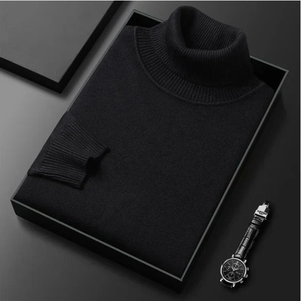 ⏳Limited-time 50% off⏰Men's Solid Color Premium Turtleneck Sweater👔