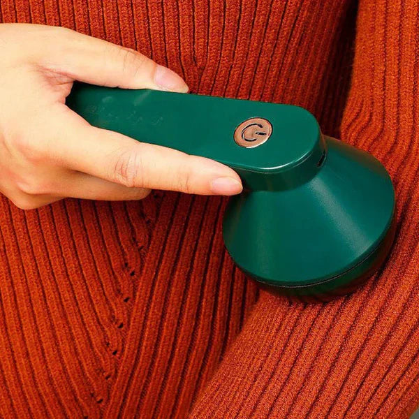 Rechargeable Fabric Shaver with 2 Replaceable Stainless Steel 6-Leaf Blades(1 Free Extra Included) | Lint Remover with 3-Speed Settings  - Efficient Sweater and Lint Shaver for Clothes, Removing Fuzz, Lint Balls, Pills, and Hairballs.Christmas Gift.
