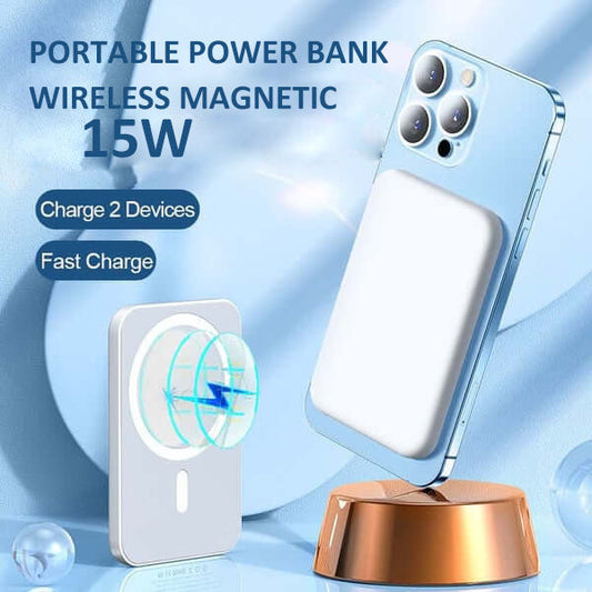 🥳2026 HOT SALE🥳💞50K+ SOLD!💎🔋 50% OFF! 15W Fast Magnetic Power Bank – Wireless charging at full speed! Snaps on & powers up your phone effortlessly. The quick, cable-free solution. ⚡🧲