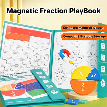 📚 Magnetic Fraction Demonstration Book – Hands-On Learning, Visual Teaching Tool & Reusable ✨