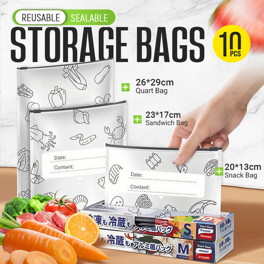 🥦Reusable Aluminum Foil Sealable Storage Bags🍅