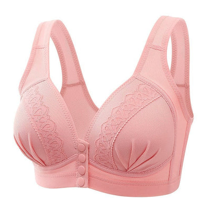 🌸Hot Sale 50% OFF🎁2025 Front Button Breathable Skin-Friendly Cotton Bra