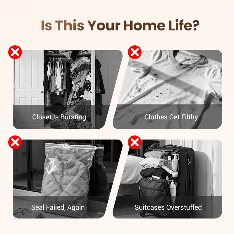 【2026 Upgraded】 Cordless Travel Vacuum Storage Bag Set – 15-Pack Compression Bags for Carry-On Suitcases – 140L/Min Powerful Air Removal – USB Rechargeable Handheld Pump with Built-In Battery – Space Saver for Clothes & Packing， waterproof, reusable