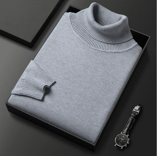 ⏳Limited-time 50% off⏰Men's Solid Color Premium Turtleneck Sweater👔