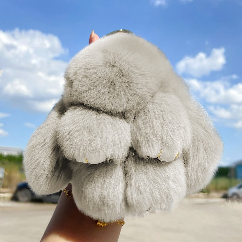 🐰BunnyLulu Handmade Bunny Keychain with Designed Tin Box,Cute Gift, Travel Accessory, Birthday Present for Girls & Women