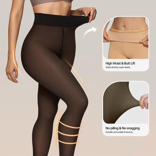 🍂The Original Magic Fleece Lined Leggings Sheer Fake Translucent Pantyhose