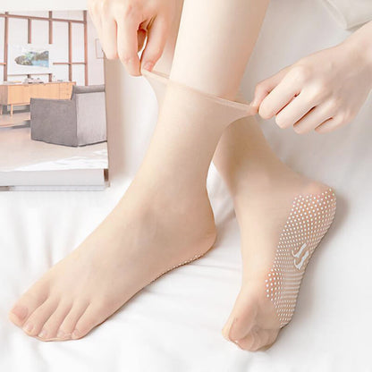 🔥2025 HOT SALE🔥💞Non-slip And Invisible Crystal Silk Socks（The more you buy, the higher the discount）