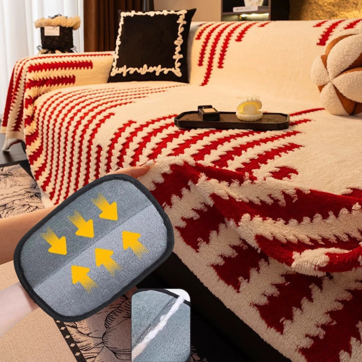 ⚡30K+ SOLD! ⚡Soft Plush Non-Slip Couch Cover