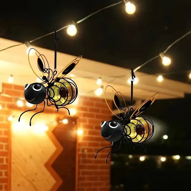 🐝 50% OFF NOW! ☀️ Outdoor Hanging Solar Bee Light – Charming garden decor, auto-on at dusk – Perfect gift for plant lovers, moms or anyone who smiles ❤️🌿✨