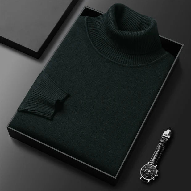⏳Limited-time 50% off⏰Men's Solid Color Premium Turtleneck Sweater👔