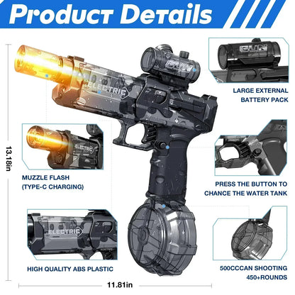🎁Hot Sale ✨Powerful Long-Range Electric Water Blaster with LED Lights – Soak & Shine!