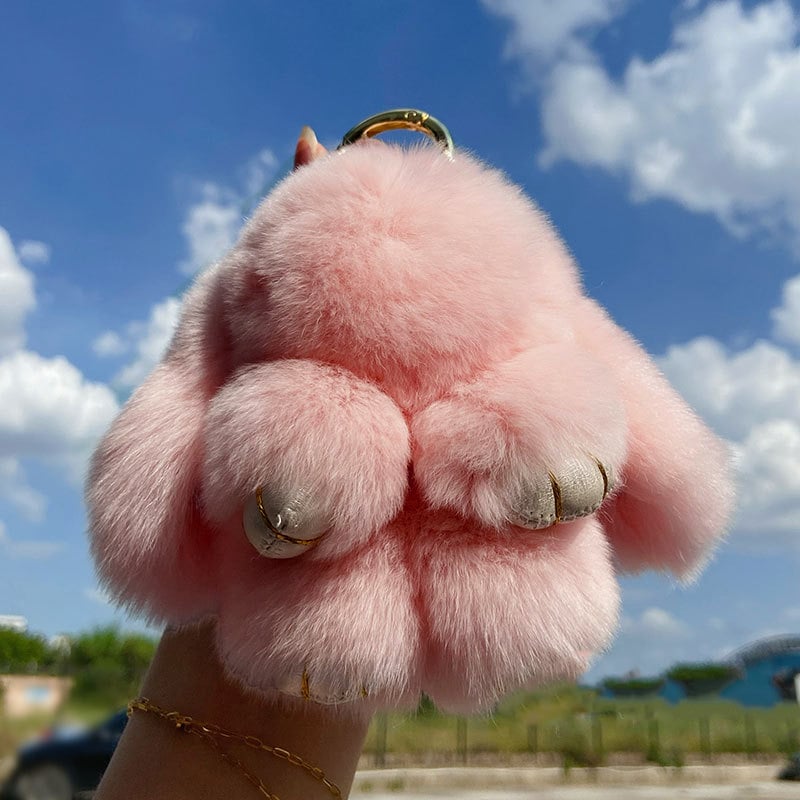 🐰BunnyLulu Handmade Bunny Keychain with Designed Tin Box,Cute Gift, Travel Accessory, Birthday Present for Girls & Women