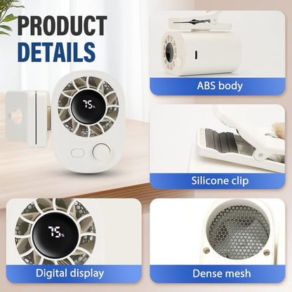 ❄️Portable Adjustable Clip-On Mini Fan