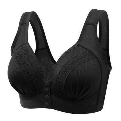🌸Hot Sale 50% OFF🎁2025 Front Button Breathable Skin-Friendly Cotton Bra