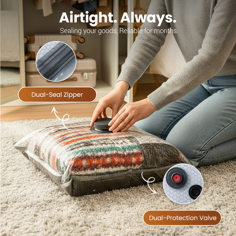 【2026 Upgraded】 Cordless Travel Vacuum Storage Bag Set – 15-Pack Compression Bags for Carry-On Suitcases – 140L/Min Powerful Air Removal – USB Rechargeable Handheld Pump with Built-In Battery – Space Saver for Clothes & Packing， waterproof, reusable