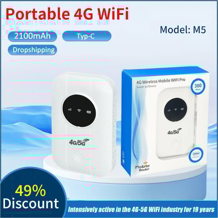 💥New Year Sale 50% OFF 📶Portable 4G/5G WiFi Router Set
